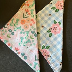 Large snap on dog bandanas